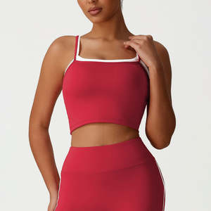 <b>Camisole</b> Undershirt Removable Bra Pads Running Fitness High Elastic Sports tank Tops - Product Image 4