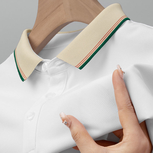 Camiseta Polo Bordada Informal de Negocios de Verano con Diseño de Logotipo Personalizado OEM para Hombre, Camiseta de Manga Corta - Product Image 5