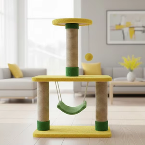 ที่ลับเล็บแมวคุณภาพสูง Amistar Lime & Lemon Delight Cat Tower สำหรับแมวทุกขนาด - Product Image 1