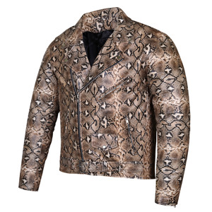Chaqueta de montar informal con estilo personalizada de High Street Estilo de cremallera de cuero de piel de vaca genuina para hombres-Venta al por mayor para la temporada de primavera - Product Image 2