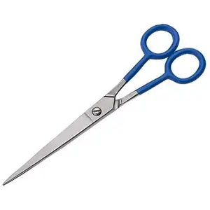 7'' Ultra Sharp Professional Straight Barber Scissors Stainless Steel Hair Cutting Shears For Men & Women Easy Grip Handles