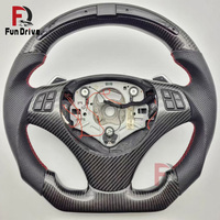 Volant personnalisé en fibre de carbone avec LED de la série E pour BMW M3 M4 M5 M6 E81 E87 E82 E88 E21 E30 E36 E46 E90 E91 E92 E93 E34 E39 E60