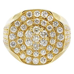 Anillo de plata 925 de lujo para hombre, moda Hip Hop VVS, hielo cultivado en laboratorio, Diamante completo, 10K, 14K, 18K, oro redondeado, alfabeto, bodas clásicas - Product Image 1