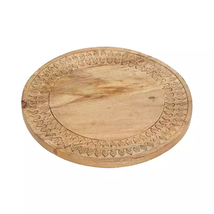 Tocadiscos Lazy Susan de madera de nuevo diseño, artesanía rústica giratoria con artesanía natural de madera de primera calidad - Product Image 2