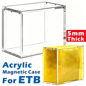 กล่องฝาแม่เหล็กสำหรับ Elite Trainer Box รุ่นพิเศษ กล่อง ETB แบบกำหนดเอง วัสดุพลาสติกอะคริลิก PMMA รีไซเคิลได้ กล่องบูสเตอร์ กล่องโชว์โปเกมอน - Product Image 1