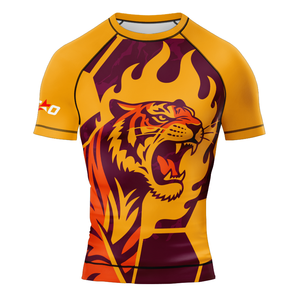 Rashguard de MMA pour hommes fabriqué en usine, léger, design personnalisé, sublimation, vêtement d'entraînement slim, respirant - Product Image 5