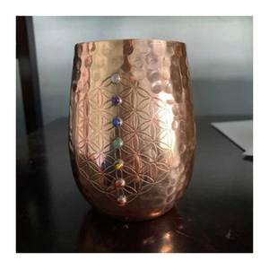 Nuevo diseño artesanías sublimación vaso beber cobre fabricación india con calidad de exportación - Product Image 1