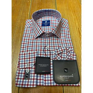 Cómoda Camisa de algodón ajustada transpirable para hombre hecha en Turkiye tela duradera de manga larga - Product Image 5