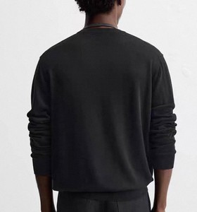 Pull en tricot à logo personnalisable pour hommes pour l'automne et l'hiver Nouveau produit ODM de couleur unie avec technologie de broderie - Product Image 2
