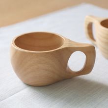 ถ้วยชาไม้ธรรมชาติแนวชนบทสำหรับกาแฟไวน์เครื่องดื่มร้อน/เย็นแก้วมักปรับแต่งได้สไตล์หรูหราทันสมัย - Product Image 6