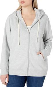 High Quality <b>Hoodie</b> <b>Zipper</b> Winter Thick Blank Solid Color <b>Hoodie</b> <b>for</b> <b>Women</b> - Product Image 2