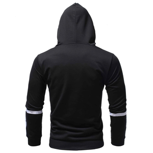 Men 100% Cotton Fleece Pullover Custom Blank 2025 Hot Sale Custom Print Color Block Custom <b>Plain</b> <b>Hoodies</b> - Product Image 3