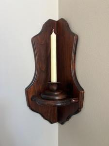 Wooden <b>Candle</b> <b>Sconces</b> Rustic Handmade Wall Mounted Decorative Stylish Elegant Home Ambient Lighting Decoration Idea - Product Image 6