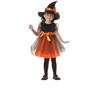 Costume Cosplay strega per bambini Costume di Halloween per ragazzi e ragazze per feste e giochi di ruolo - Product Image 1