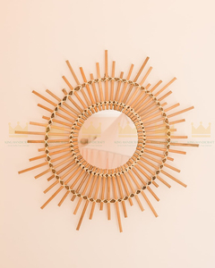 Top Trending Home Decor Espejo de ratán Estilo de diseño personalizable para la habitación de los niños Buen precio - Product Image 4