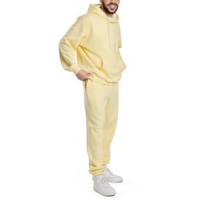 Ensemble de jogging unisexe en coton 100% personnalisé, nouveau, en gros, taille plus, style décontracté léger, logo personnalisé, survêtement - Product Image 3