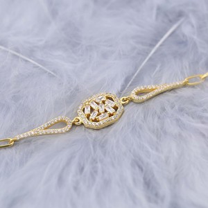 Unique Geometric Design Baguette <b>Charm</b> Bracelet Turkish Wholesale 925 Sterling Silver Jewelry - Product Image 2