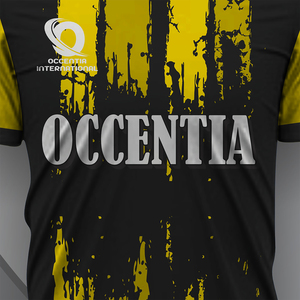 Conjunto de Uniforme de Fútbol Personalizado en Negro, Naranja y Azul Marino, Transpirable, Ligero, 100% Poliéster, Incluye Camiseta y Pantalones Cortos - Product Image 5