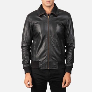 High Quality Leather <b>Jacket</b> Men 2026 Premium Genuine Leather Outerwear OEM <b>Biker</b> Style Streetwear Bulk <b>jacket</b> for men - Product Image 4