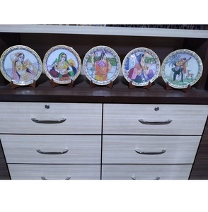 Placas Decorativas Pintadas a Mano con Ídolos Religiosos para Colgar en la Pared, Arte Decorativo para Templos Hindúes y Otros Usos en el Hogar - Product Image 2