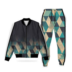 Conjunto Deportivo de Invierno para Hombre, Sublimado, Casual, 100% Algodón, Felpa, Transpirable - Product Image 4