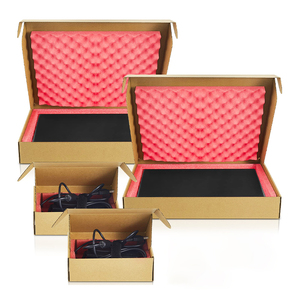 Impresión personalizada logotipo electrónica embalaje cajas de envío cartón corrugado portátil cajas de correo - Product Image 3