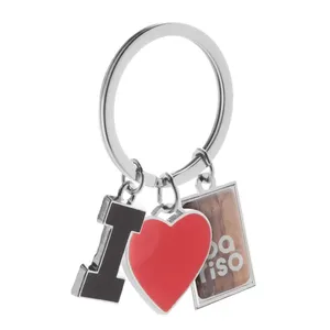 Porte-clés personnalisés « I Love Metal », gadgets promotionnels, mousquetons et porte-clés - Product Image 2