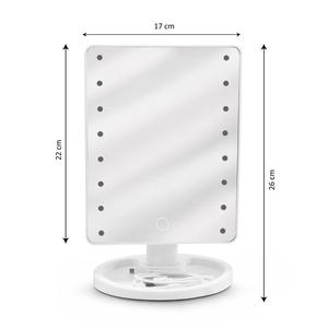 Modern Square LED Makeup <b>Mirror</b> With Touch Switch, <b>Plastic</b> Frame, Freestanding Design, Battery Operated, Ideal For Home Use By M - Product Image 6