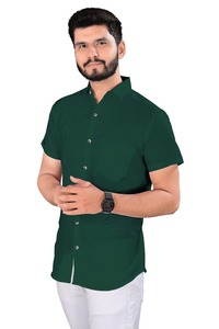 <b>Men's</b> White <b>Satin</b> Long-Sleeved Business <b>Shirt</b> Casual Professional Collared Suit Buttons Non-Iron Breathable Eco-Friendly - Product Image 2