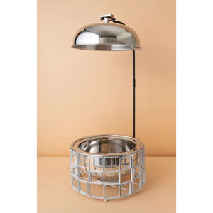 Premium Quality Stainless Steel Chaffing Dish Home Hotel Accessories Catering Side Dish Chaffing Dish Food Heated Pot - Product Image 4