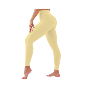 Leggings doux pour femmes-Contrôle du ventre à taille haute No See Through Workout Yoga Pants - Product Image 1