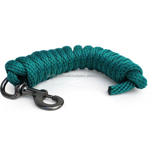Cuerda de Poliéster Suave y Resistente para Caballos, con Detalles en Poliéster y Herrajes de Latón y Acero - Product Image 4