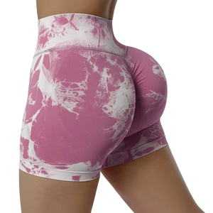 Shorts de yoga taille haute à compression unie par sublimation pour femme – Confort optimal, séchage rapide, respirant, pour le sport, la gym et la course à pied - Product Image 2
