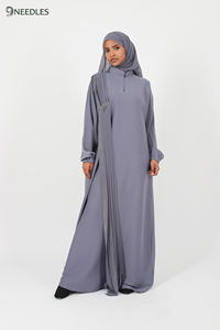 Abaya style pakistanais modeste pour dressing Tissu Georgette de soie de qualité supérieure Couleurs multiples Emballage personnalisé - Product Image 3