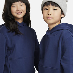 2025 OEM vente en gros 100% coton à capuche à manches longues garçons filles brodé couleur unie couleurs unies sweat-shirt décontracté à capuche - Product Image 4