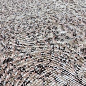 พรมตุรกีขนาด 5.3x7.6 ฟุต, พรมวินเทจขนาดใหญ่, พรมลายพรางสีเทาดำ - Product Image 5