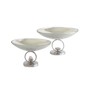 Cuenco para servir frutas con acabado de níquel de diseño Andcrafted, forma personalizada para artículos de catering para el hogar, cuenco decorativo para servidor de frutas - Product Image 6