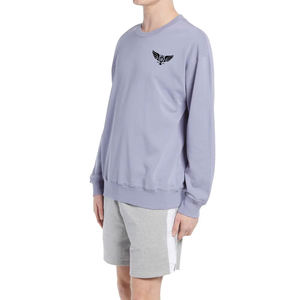 Logo avant personnalisé chat vintage col rond pull de coupe régulière pour hommes 100% coton polaire 370g écologique respirant - Product Image 3