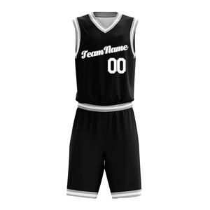 Uniformes de basket-ball de la meilleure qualité pour l'entraînement, sublimation réversible, logo et couleur personnalisés, ensembles de basket-ball unisexes - Product Image 2