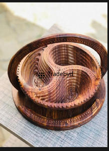Panier à fruits secs et à collations en bois moderne de qualité supérieure en gros, écologique, en bois naturel, à usages multiples, Tradebyd - Product Image 4