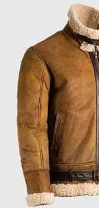 Veste en cuir de style vintage de haute qualité avec doublure en fausse fourrure, boutons Luxel et fermeture éclair, approvisionnement ODM - Product Image 2