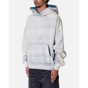 Sudadera con Capucha Extra Grande, Estilo Desgastado, Informal, Unisex, Estilo Lavado, para Uso Diario, Sudadera de Moda, OEM - Product Image 2