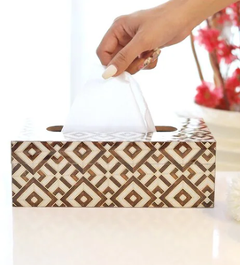 Caja de pañuelos de madera creativa personalizada, logotipo personalizado, restaurante de lujo, Hotel, oficina, decorar artesanías modernas - Product Image 3