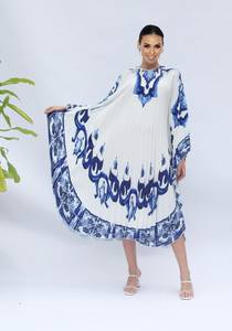 Robe débardeur cravate et teinture en rayonne blanche pour l'été, robe de festival, robe teinture cravate Woodstock, vêtements pour femmes, robe midi, - Product Image 5