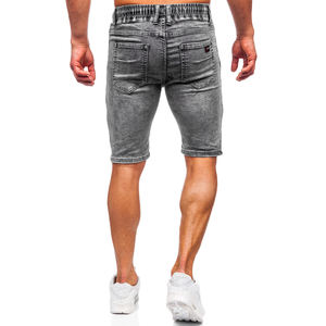 Shorts Vaqueros de Mezclilla Deslavados, Transpirables y Ecológicos de Alta Calidad, Personalizables, Holgados, para Hombre, Verano - Product Image 4