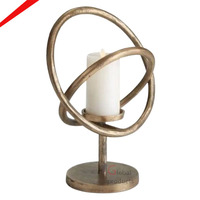 Pot à bougie rond avec couvercle à cire Pot à cire en laiton