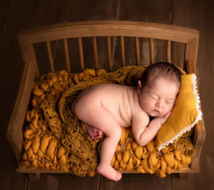 Cesta de bambú de gran capacidad para almacenamiento de fotografía de recién nacido, cesta portátil de alta calidad para bebé - Product Image 4