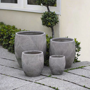 กระถางดอกไม้เซรามิคดินเผาสีม่วง - Product Image 6