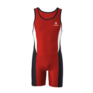 Camiseta de lucha profesional con ajuste de compresión y costuras duraderas para partidos Camiseta de lucha con tela transpirable - Product Image 1