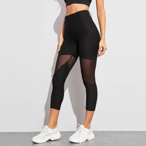 2024, mallas para mujer, pantalones con diseño de malla con inserción gótica, pantalones, ropa deportiva negra de talla grande, nuevas mallas deportivas - Product Image 4